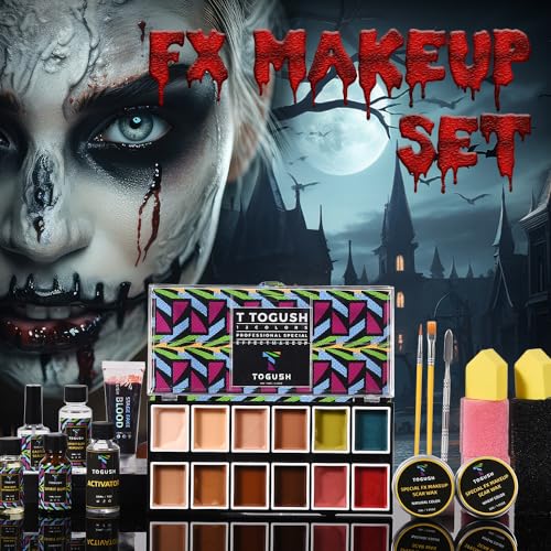 Halloween SFX Makeup Kit 12 Colors Face Body Painting H296