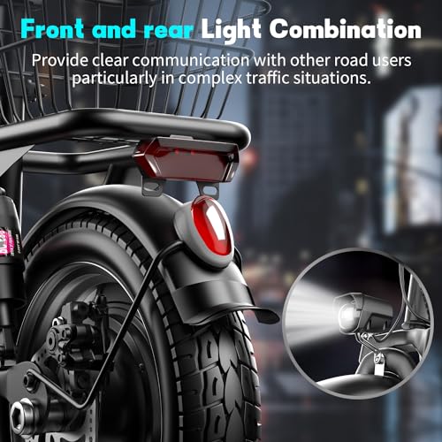 Electric Scooter with Seat, 500W Motor, 14" Pneumatic Tire K63290