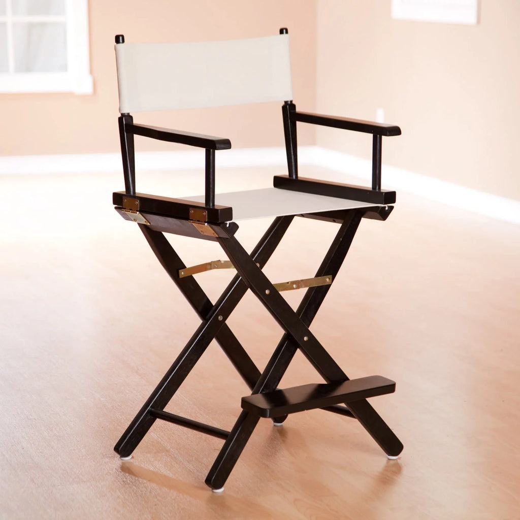24 Inch Director's Chair Black Frame-Green Canvas L598