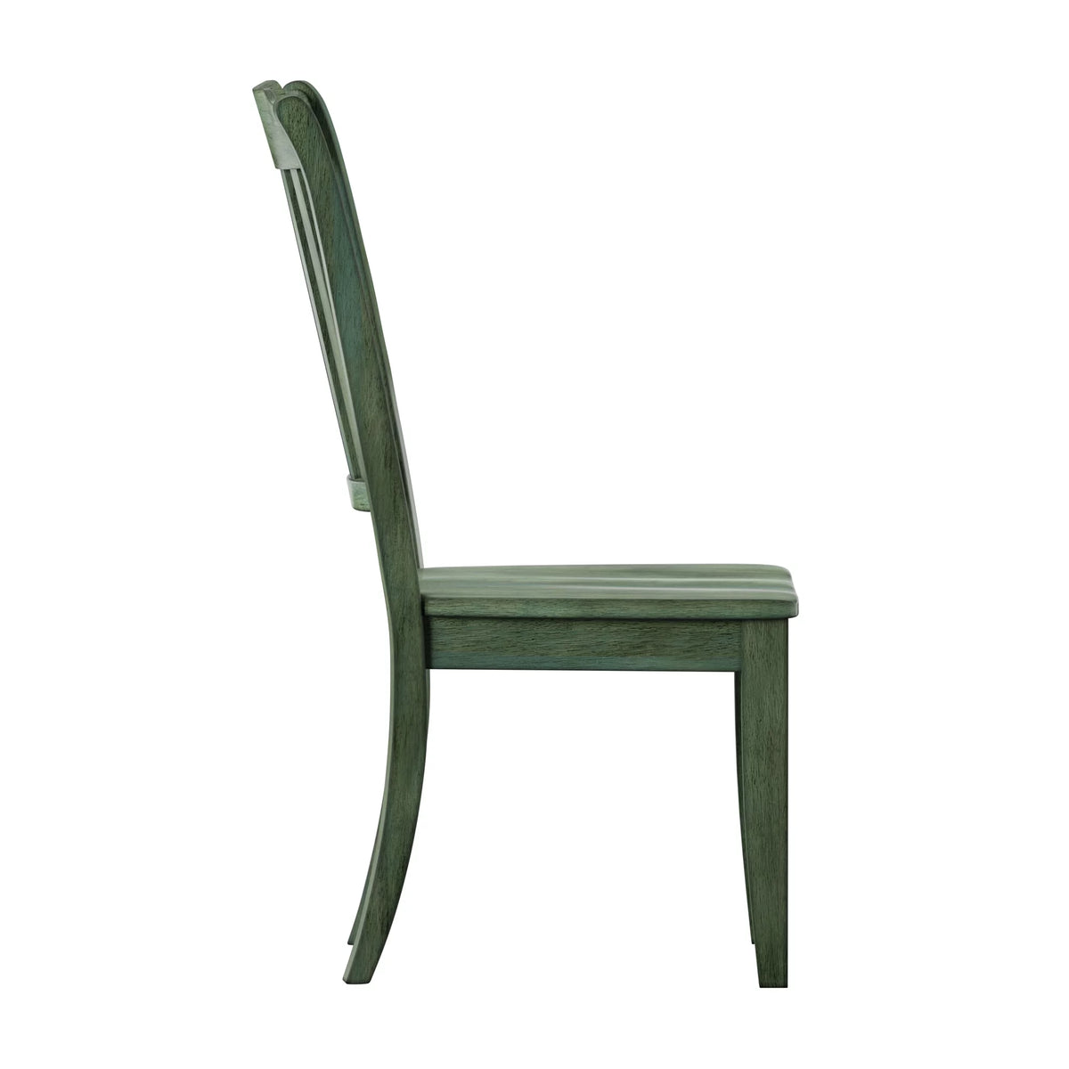 Antique Sage Green Wood Dining Chairs, Set of 2 G428867