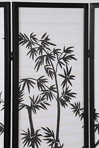 Black 3-Panel Shoji Room Divider Screen I805