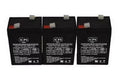 6V 4.5 Ah Alarm Replacement Battery 3 Pack N50271