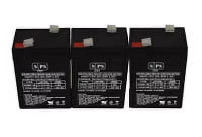 6V 4.5 Ah Alarm Replacement Battery 3 Pack N50271