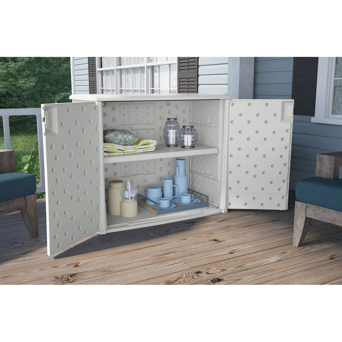 97 Gallon White Storage Station X15428