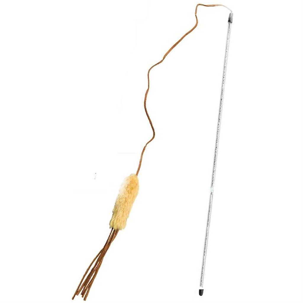 Leather Teaser Wand Cat Toy S49763