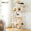 73 inch Multi Level Cat Tree with 7 Scratching Posts Y6162