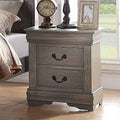 Small Wooden Nightstand with 2 Drawers Q9253