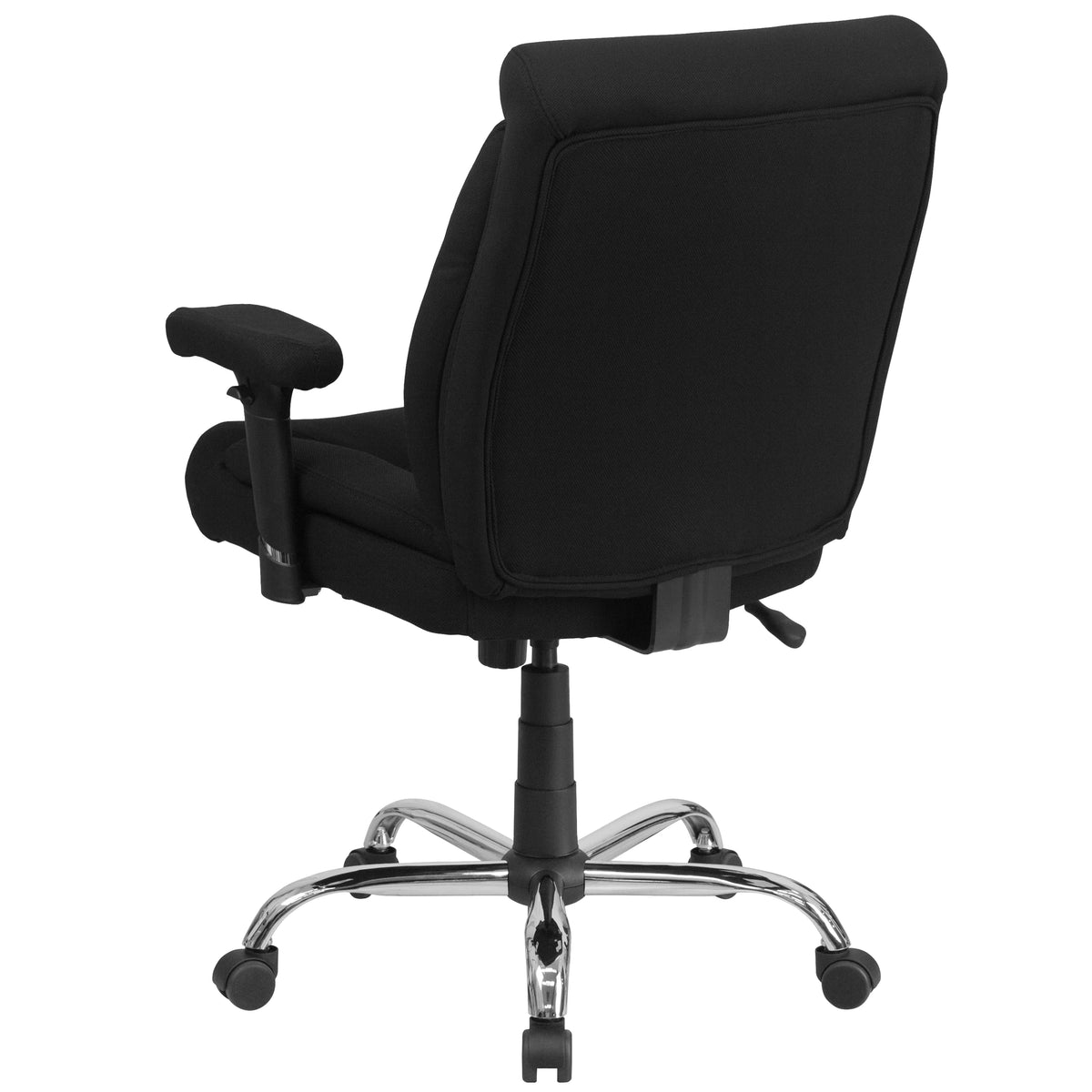 Big & Tall 400 lb. Rated Black Fabric Tufted Swivel Ergonomic Office Chair A319974