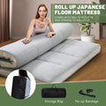 Japanese Floor Futon Mattress, Foldable Roll Up Sleeping Pad K2350