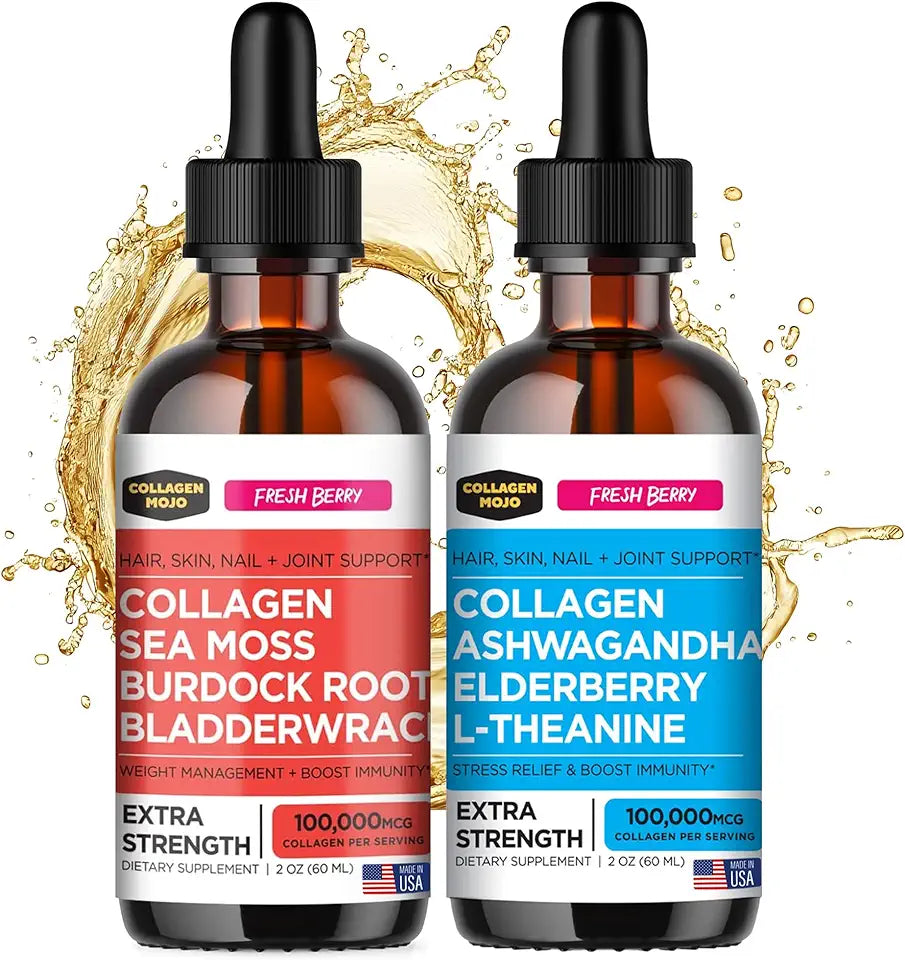 Liquid Collagen Peptides with Sea Moss, Burdock Root & Bladderwrack A178